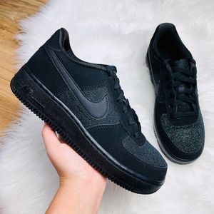 black glitter air force 1